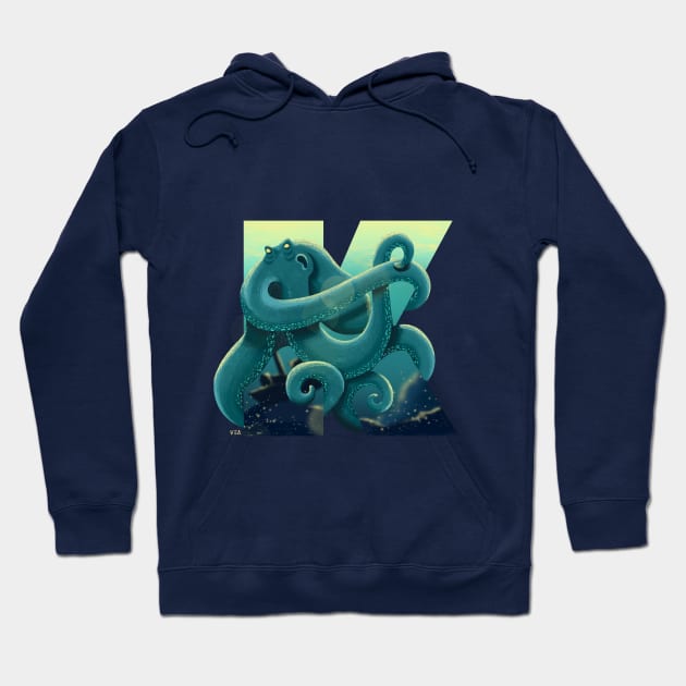 Kraken Hoodie by vero.e.a